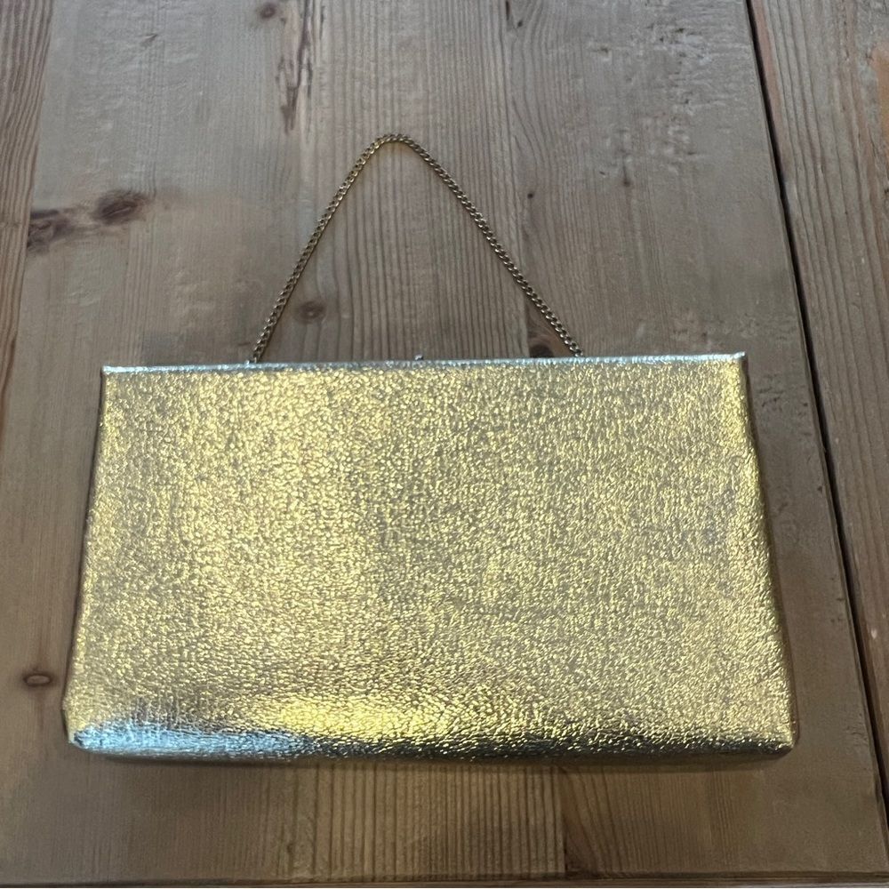 Vintage Harry Levine Gold Lame Evening Bag
